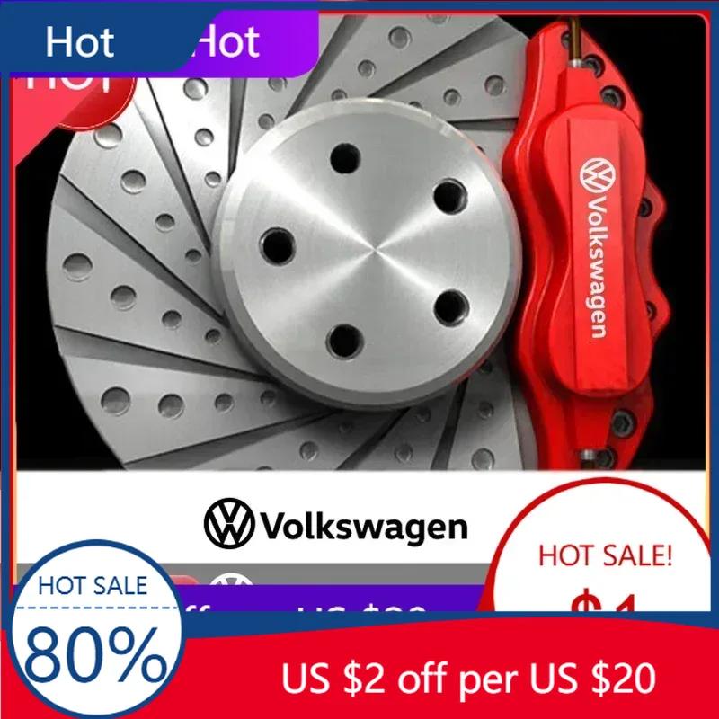 New 6pcs Car Caliper Refitted Sticker Body Styling for Volkswagen Touareg Jetta Scirocco Beetle Tiguan Golf Passat Touran S
