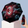 AC Milan Pattern Printed Mini 5 Folds 8 Ribs Compact Umbrella Windproof Waterproof Lightweight Portable Folding