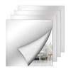 Shatterproof Mirror Sheet Silver Makeup Mirror New Non Glass Mirror Stickers  Background Decor