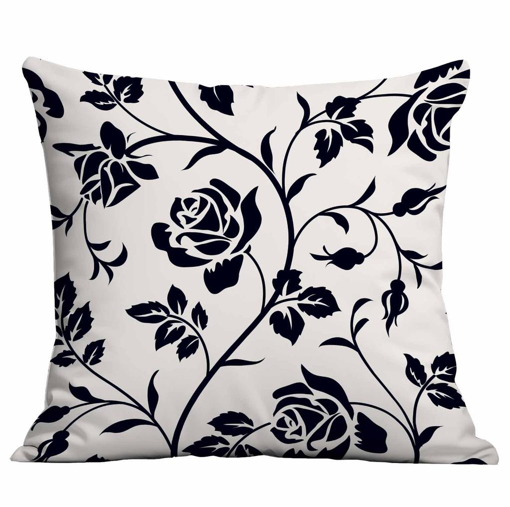 Simple Plant and Flower Pillowcase Home Cushion Pillowcase Decoration
