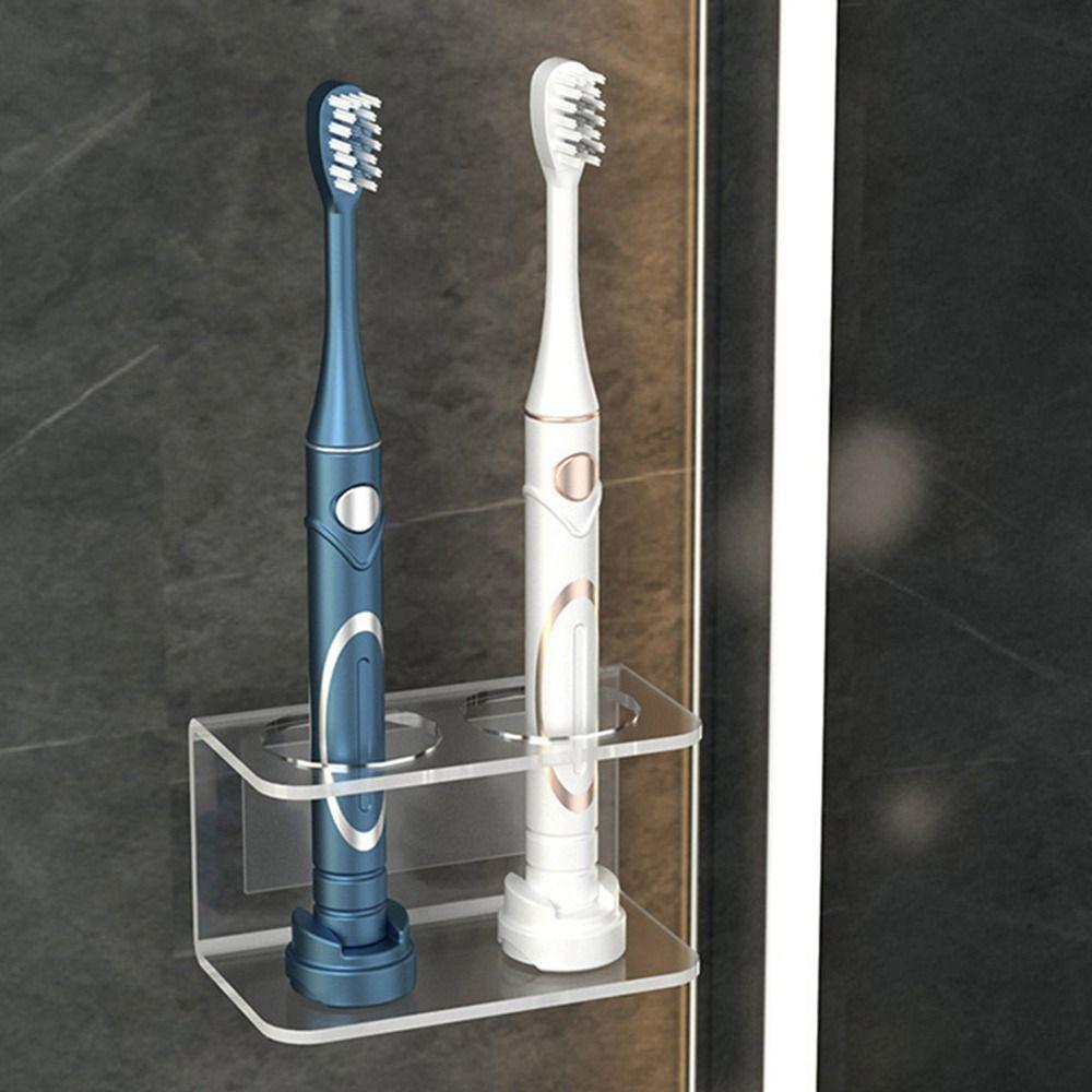 Acrylic Electric Toothbrush Holder 2/3/4 Holes Wall Mounted Toothpaste Storage Rack Toothbrush Stand Bathroom Accessories