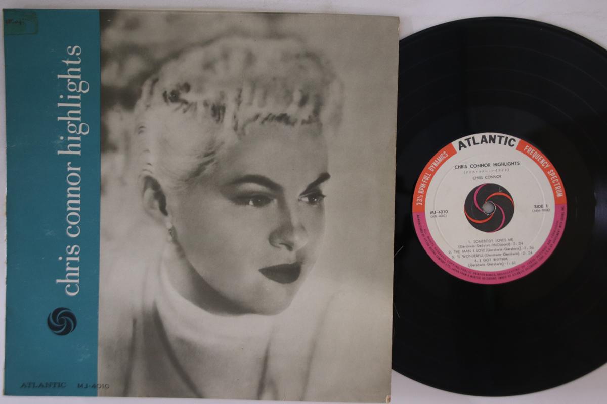 

10inch Record CHRIS CONNOR - Highlights MJ4010 ATLANTIC Japan Jazz Used