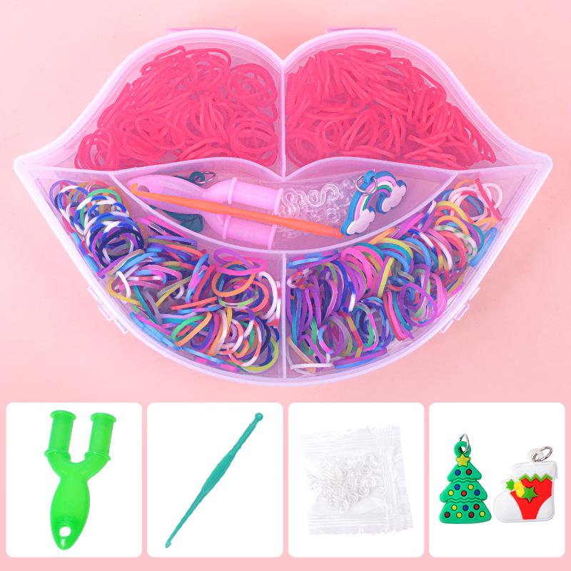 Rainbow Rubber Band Kit: 600 Colorful Bands for DIY Crafting and Weaving
