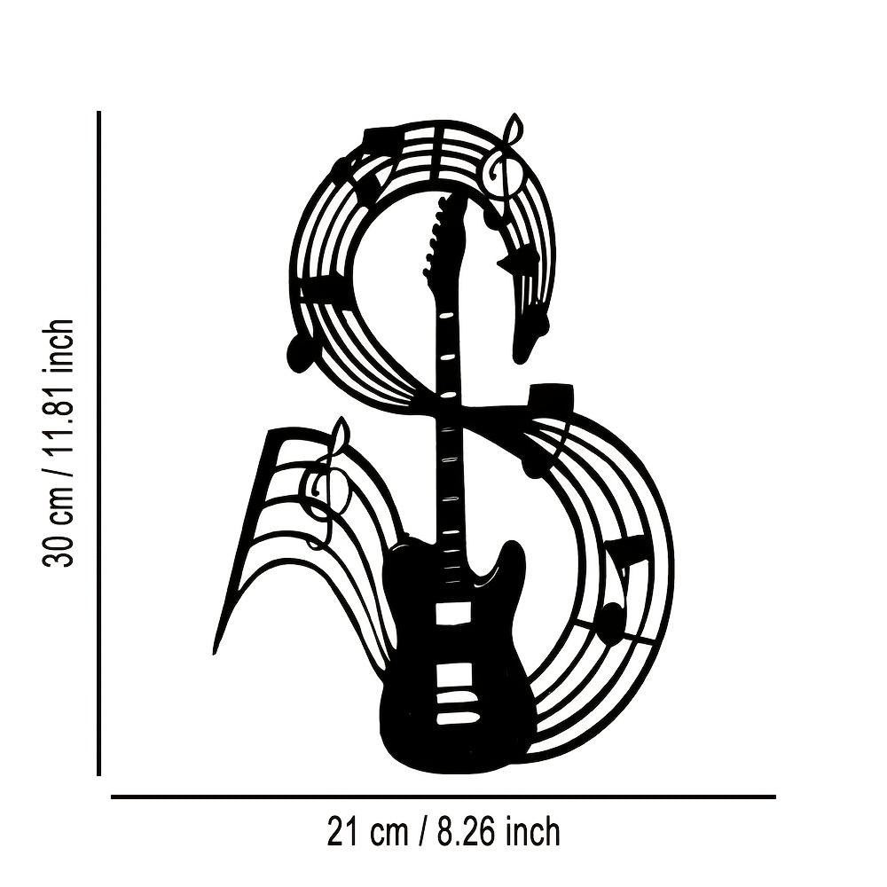 Iron Metal Pipa Wall Art, Musical Staff Decor, Minimalist Design for Living Room Office Kitchen Cafe Home, Christmas Gift