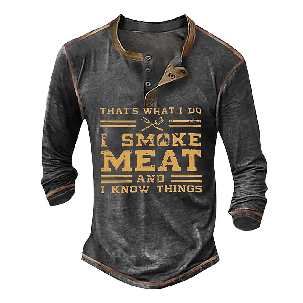 Men's Shirt T-Shirts Graphic Cartoon Clothing 3D Print Casual Wear Long Sleeve Printed Fashion Design Comfortable