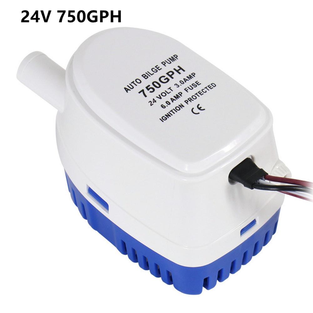 Professional Automatic Bilge Pump for Boat 750GPH 1100GPH Submersible Electric Water Pump 12V 24V DC Motor for Houseboat & Boat