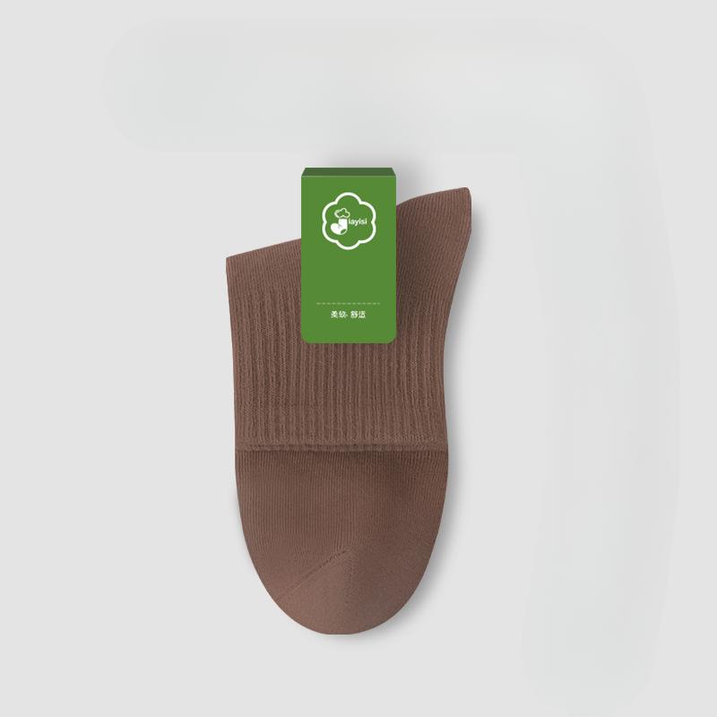 Men's Summer Sports Deodorizing Sweat Absorbing Boneless Pure Cotton Tube Socks