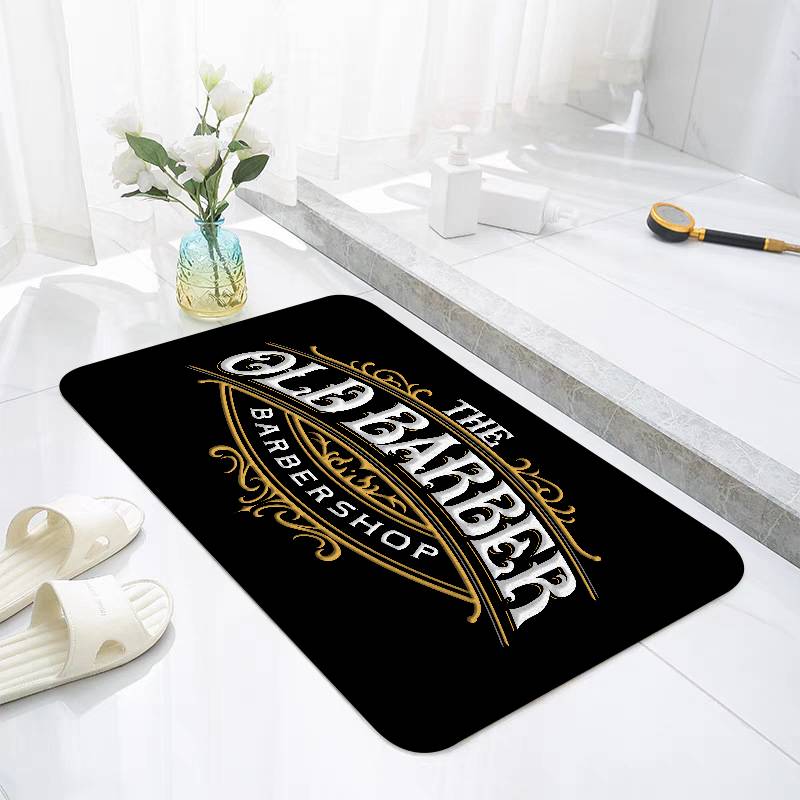 Barber Shop Sign Floor Mat Living Room Rug For Bedroom Welcome Mat Outdoor Rug