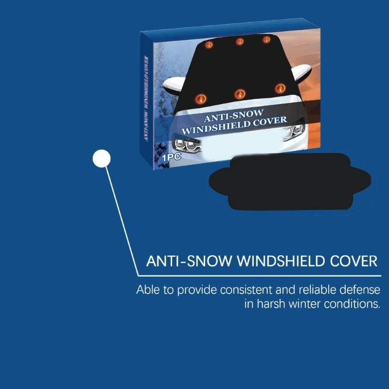 Windshield Snow Cover, Windshield Cover for Ice and Snow Windproof Sunshade Cover for Car SUV,61x28inch
