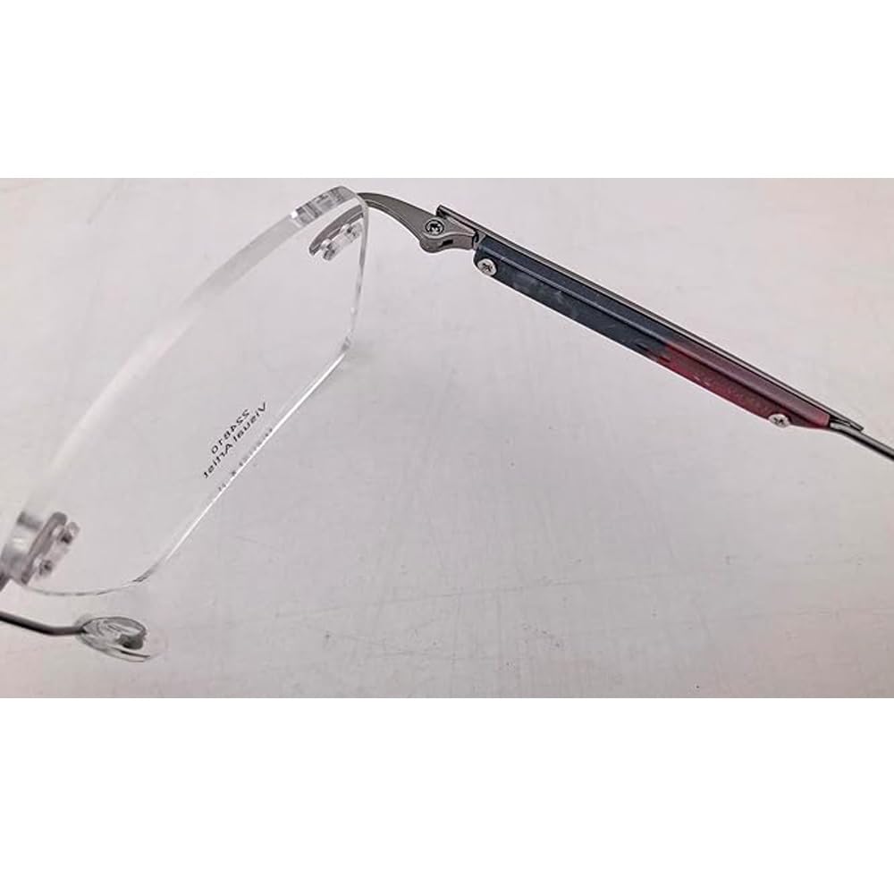 RSINC Oprawka bezramkowa/okulary/okulary korekcyjne, Optyczne, Metal i plastik Dla mężczyzn i kobiet, Gun Black 224810 54-18-140 | IB 21 | N1 Titex