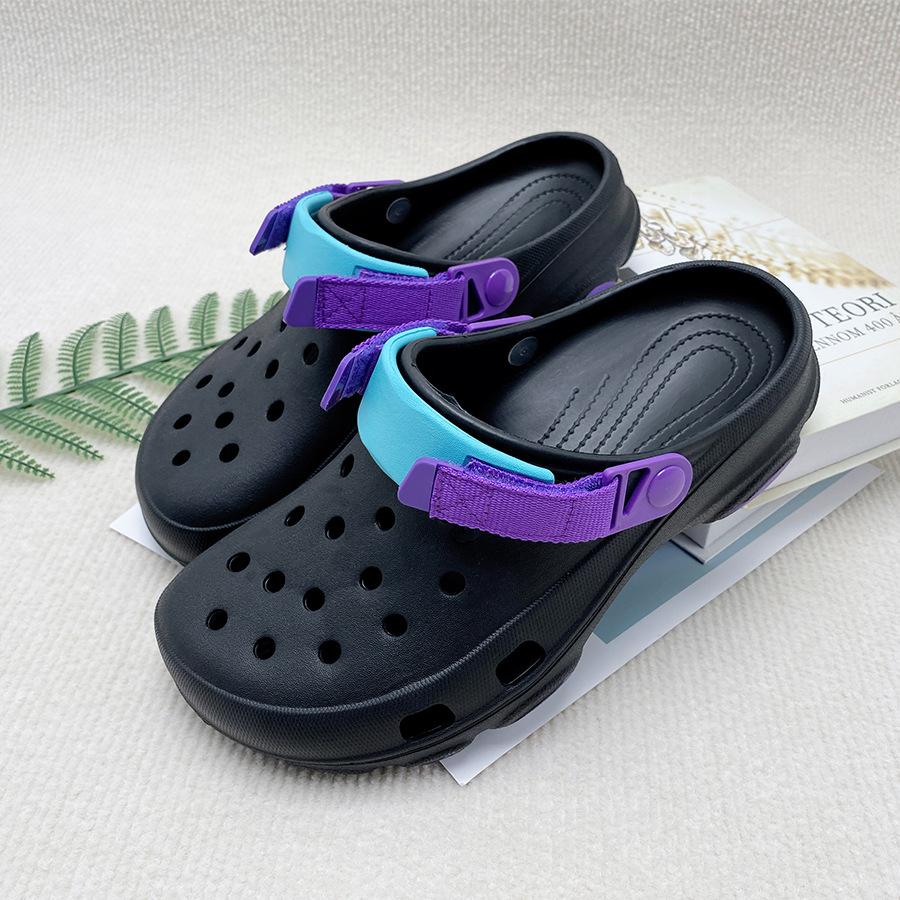 

Летние сандалии для мужчин, нескользящие шлепанцы для мужчин, садовые пляжные сандалии для мужчин 44-45 фиолетовый