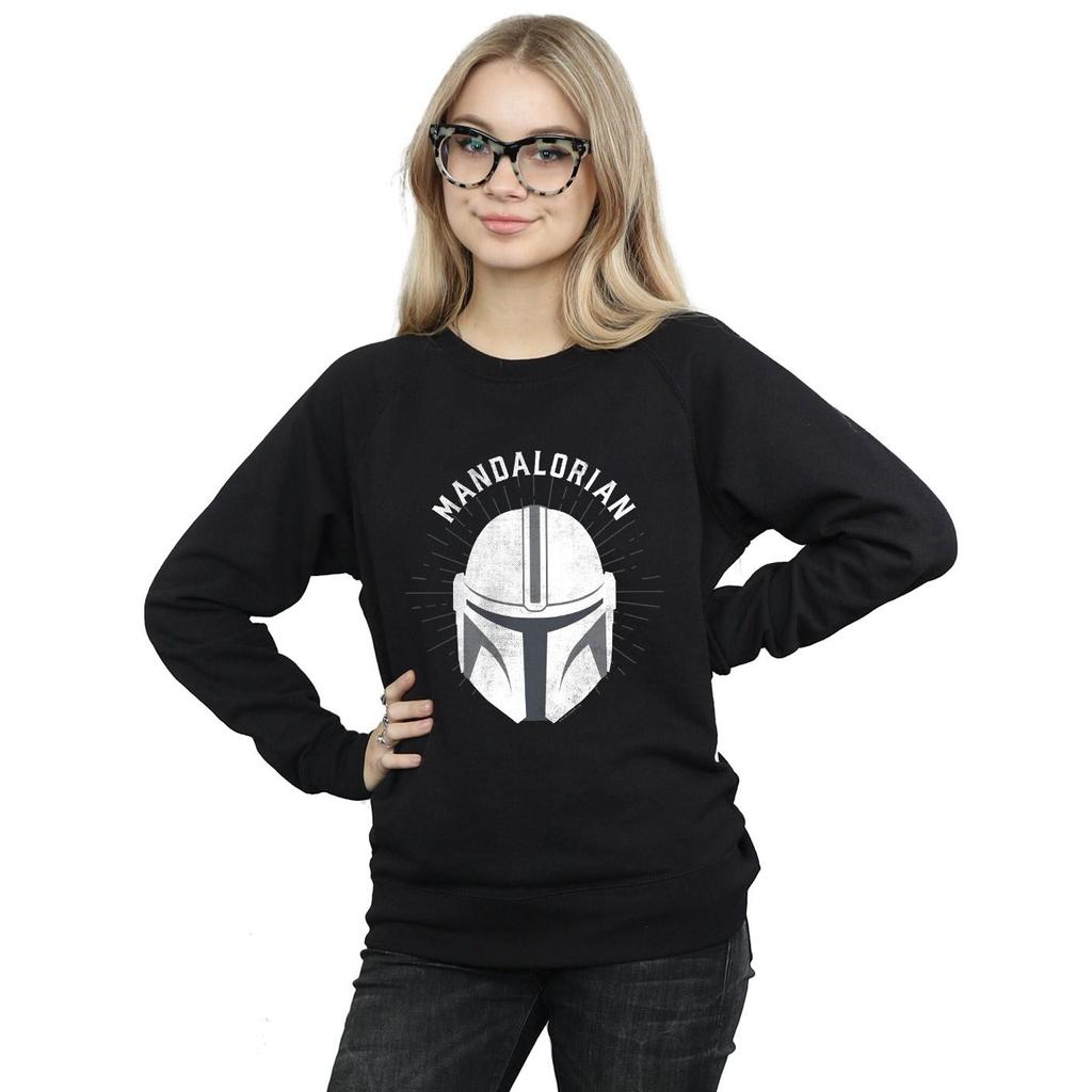 Star Wars Womens/Ladies The Mandalorian Helmet Sweatshirt