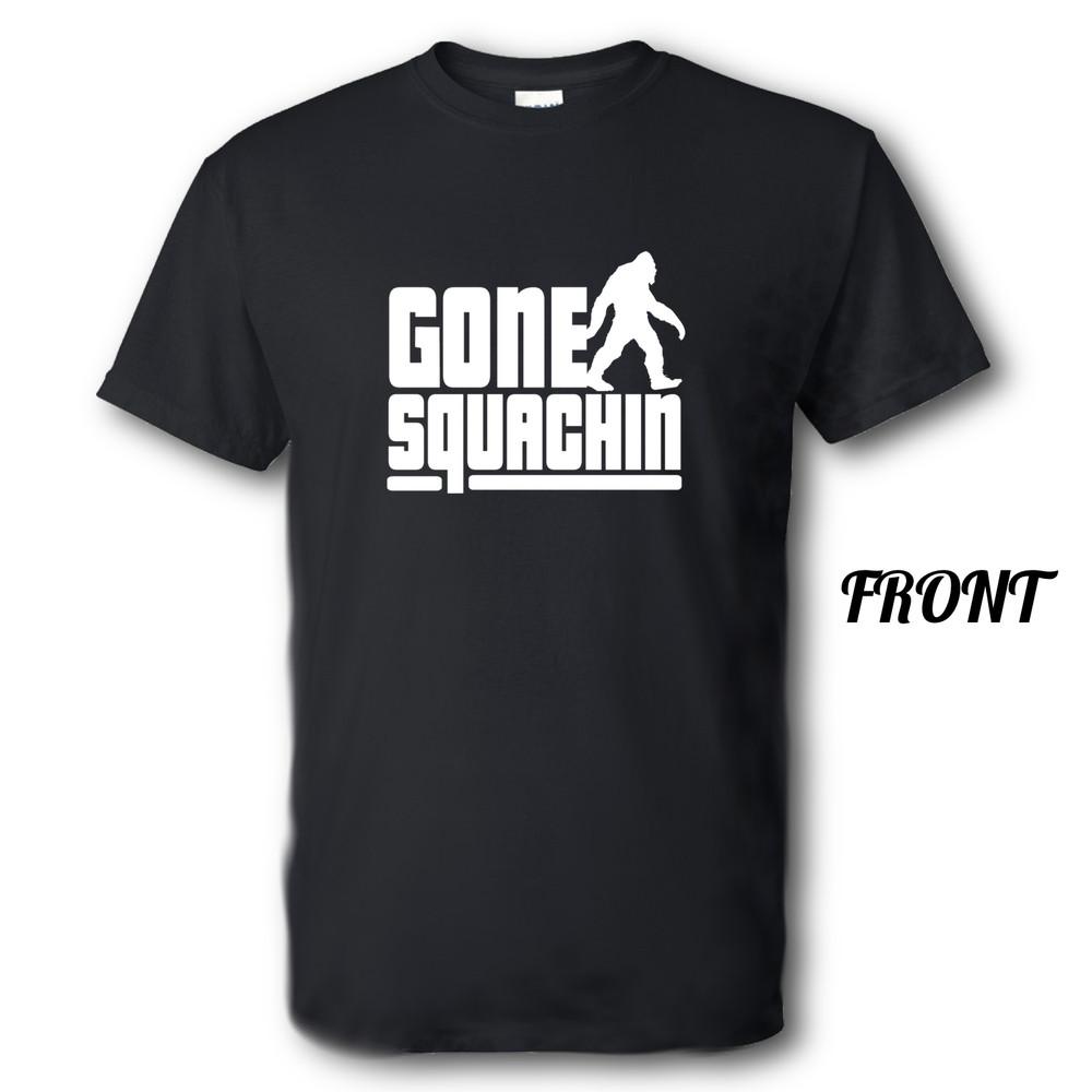 Gone Squatchin Shirt Brand New Multiple Sizes and Colors Unisex T-Shirt S