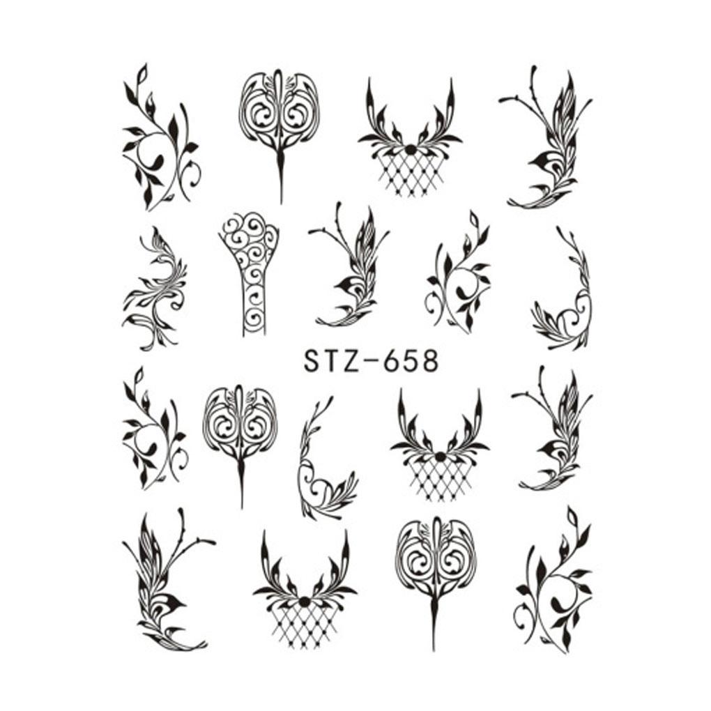 

Маникюр Абстрактное Искусство Наклейка DIY Наклейки Обертывания Художественное Украшение - STZ656