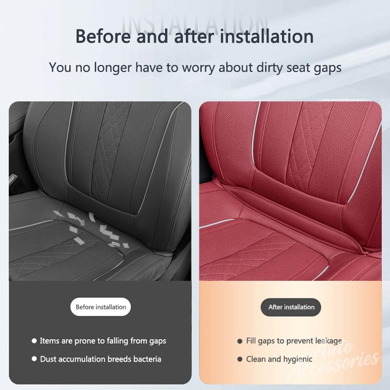 Leather Car Seat Gap Filler Auto Gap Dustproof Protector For Porsche 911 Cayenne Cayman Panamera Macan Taycan Boxster Carrera-GT CVG1