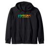 Disney Mickey and Friends Rainbow Silhouette Friends Text Zip Hoodie