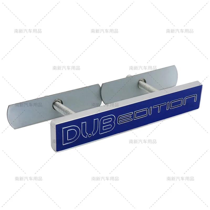 1Pc 3D Metal Car DUB EDITION Logo Rear Trunk Front Grille Decals Emblem Badge Sticker For Passat Polo Golf GTI Touran Tiguan