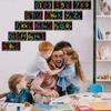 Alphabet Bulletin Board Set Alphabet Poster Chart Number Line for Classroom Wall Decorations Including Numbers 0-9 and Adhesive Dots for Pre School
