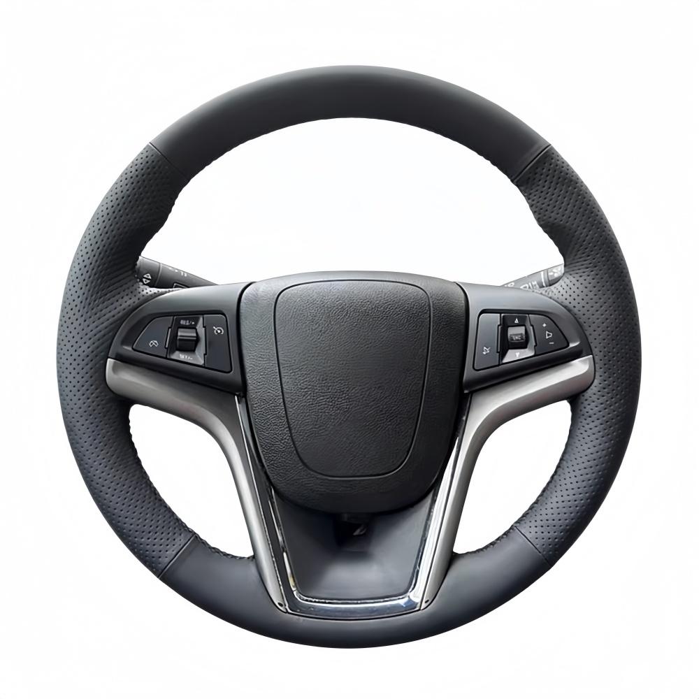 Hand Stitched Perforated Artificial Leather Steering Wheel Cover For Chevrolet Malibu Crekor Cruze Camaro Car Accessories