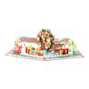 3D Pop Up Christmas Greeting Card Merry Christmas Gift Cards with Envelopes Santa Elk Snowman Holiday Cards for Christmas Parties Home Decor