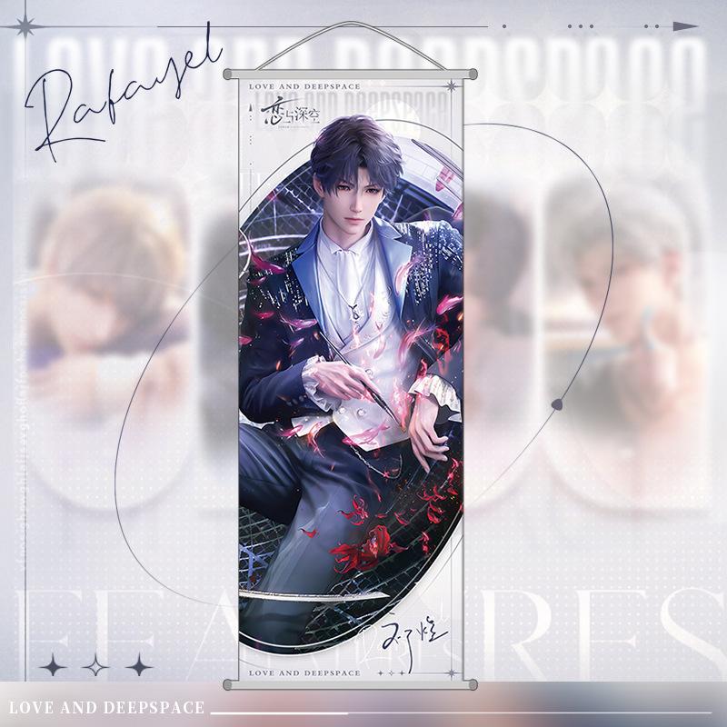 Love and Deepspace Charakterposter Hängegemälde Xavier Zayne Rafayel Sylus Schlafzimmer Wanddekorativ Anime Peripherie