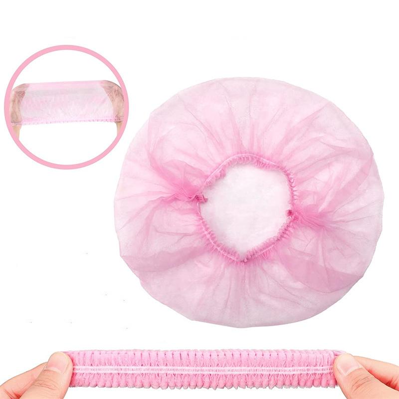 21“ Disposable Caps Hair Net Bouffant Cap Hairnet Men Women Head Cover for Service Work Cooking Kitchen Spa Tattoo Tanning Salon