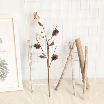 Artificial Naturally Dried Cotton Stem  Flower Filler Floral Home Decor