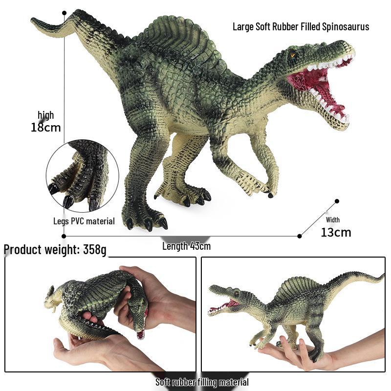 Dinosaur Spinosaurus Soft Rubber Simulation Toy for Kids - Large Size
