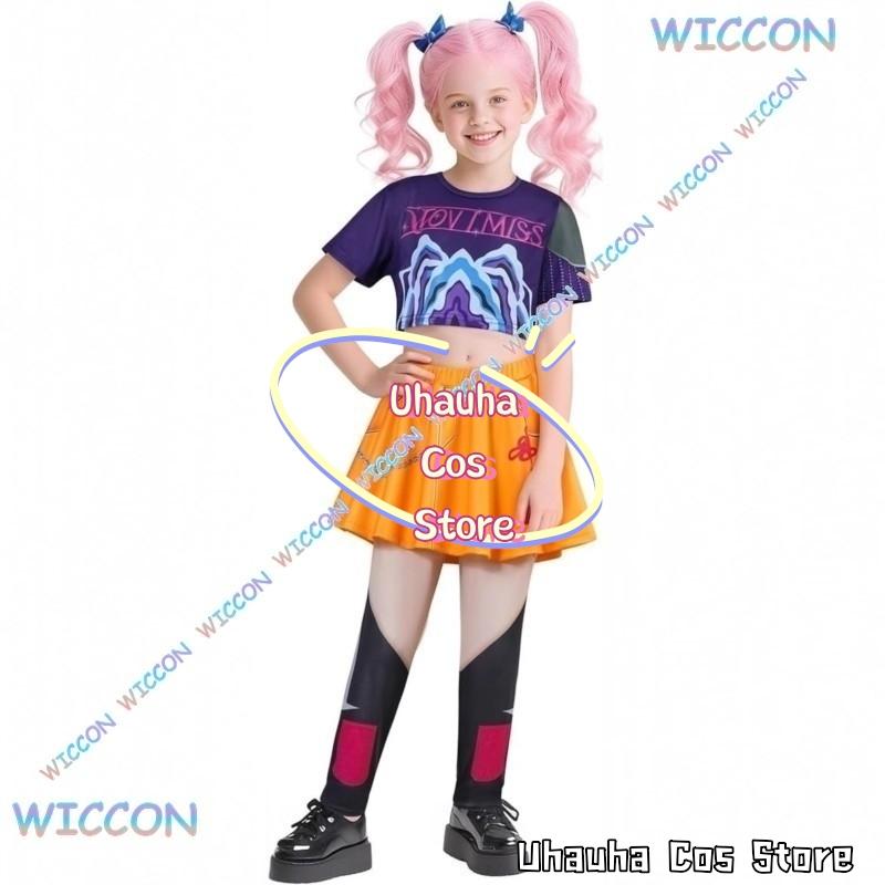 Anime Kpop Démon Děti Lovec Cosplay Rumi Zoey Mira Cosplay Kompletní Oblek Dívčí Styl Dětské Oblečení pro Pódiová Vystoupení Sál
