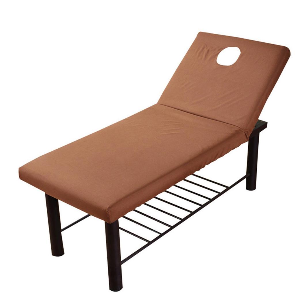 SPA Fitted Sheet Soft Massage Table Bed Fitted Sheet Solid Color Elastic Band Beauty Bed Cover For SPA Salon Therapy Universal