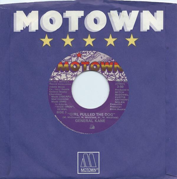 

7inch Record GENERAL KANE - Girl Pulled The Dog 1901MF MOTOWN 1987 US Soul/Funk Used