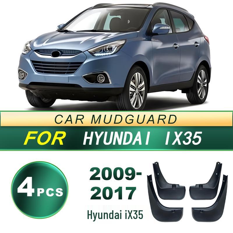 Fits 09-17 Hyundai ix35: Soft Rubber Mudguard Modification - No Drilling Required