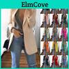 Blazer Elegante da Donna Slim Fit Giacca da Lavoro Ol Manica Lunga Taglie Forti Cappotto per l'Ufficio
