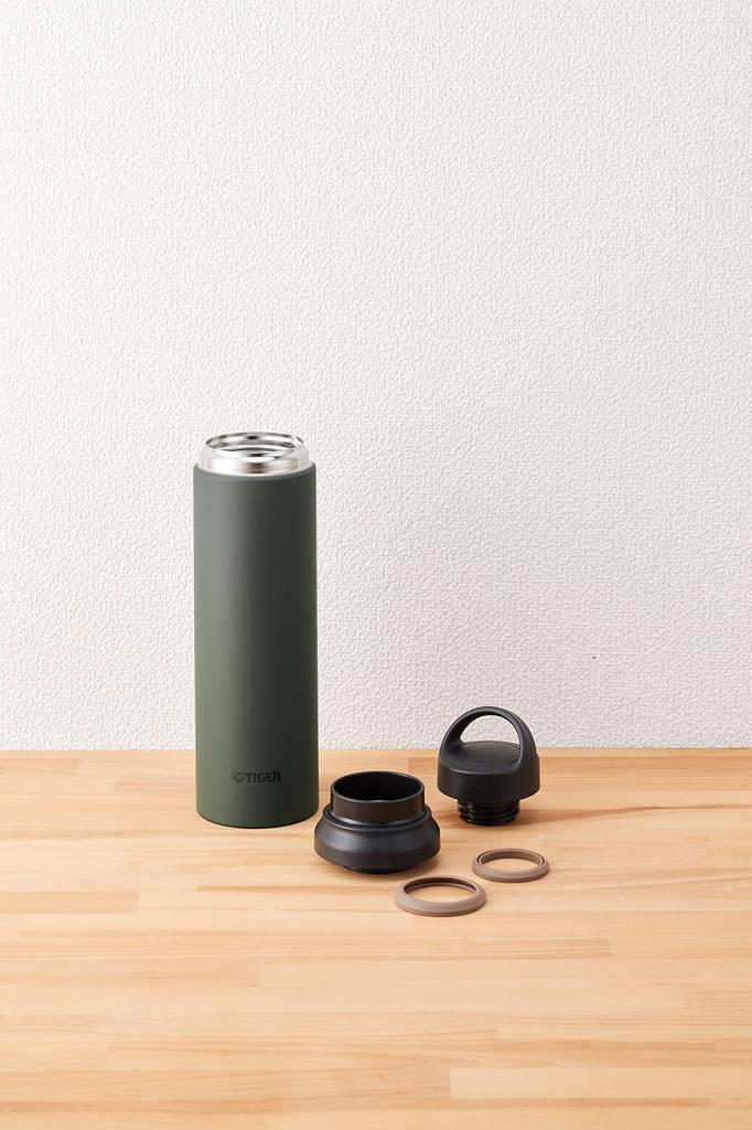 Tiger Thermos (TIGER) Tiger Water Bottle 800ml with Handle Lightweight Stainless Steel Bottle Outdoor Office Moss Forest (Green) MCZ-S080GZ