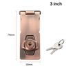 Office Cupboard Punch-free Zinc Alloy Keyed Hasp Lock Drawer Door Lock Cabinet