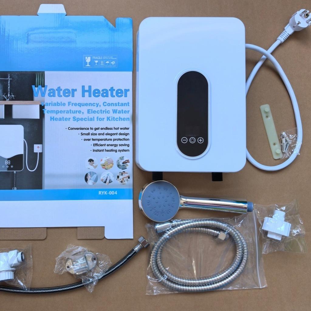 Small Household Bathroom Hot Water Shower Set Small Kitchen Water Heater Digital Display Instant Electric Water Heater