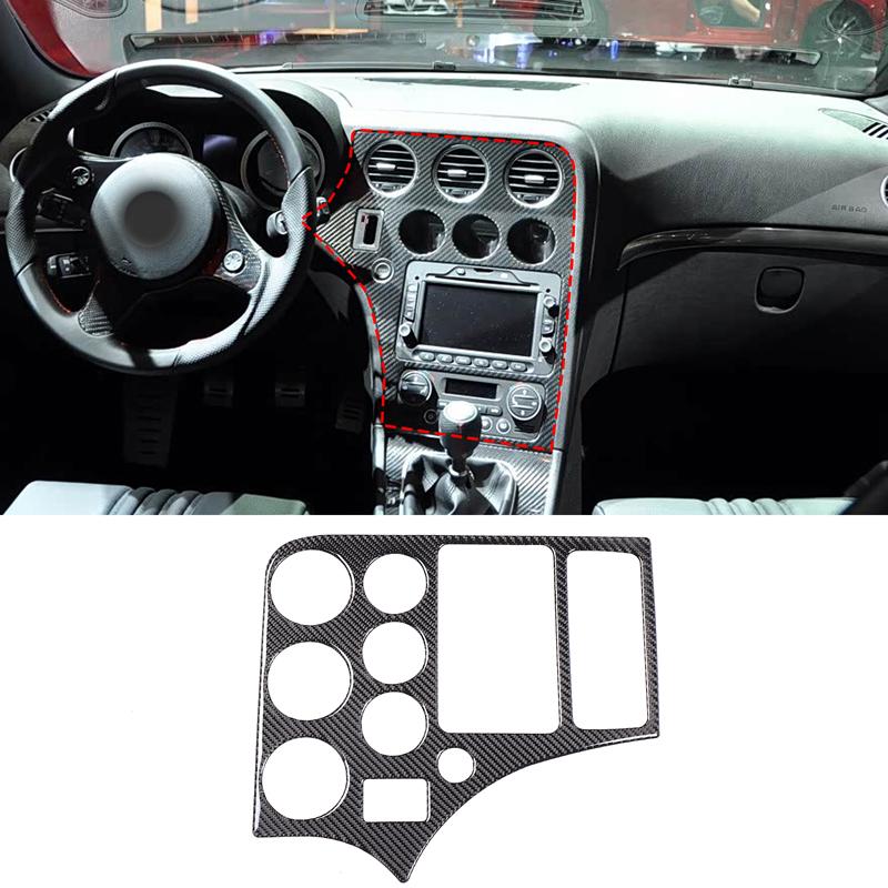 Carbon Fiber Set Gear Shift Door Trim Car Interior Accessories Decorative Stickers for Alfa Romeo 159 Brera/Spider 2004-2011 LHD