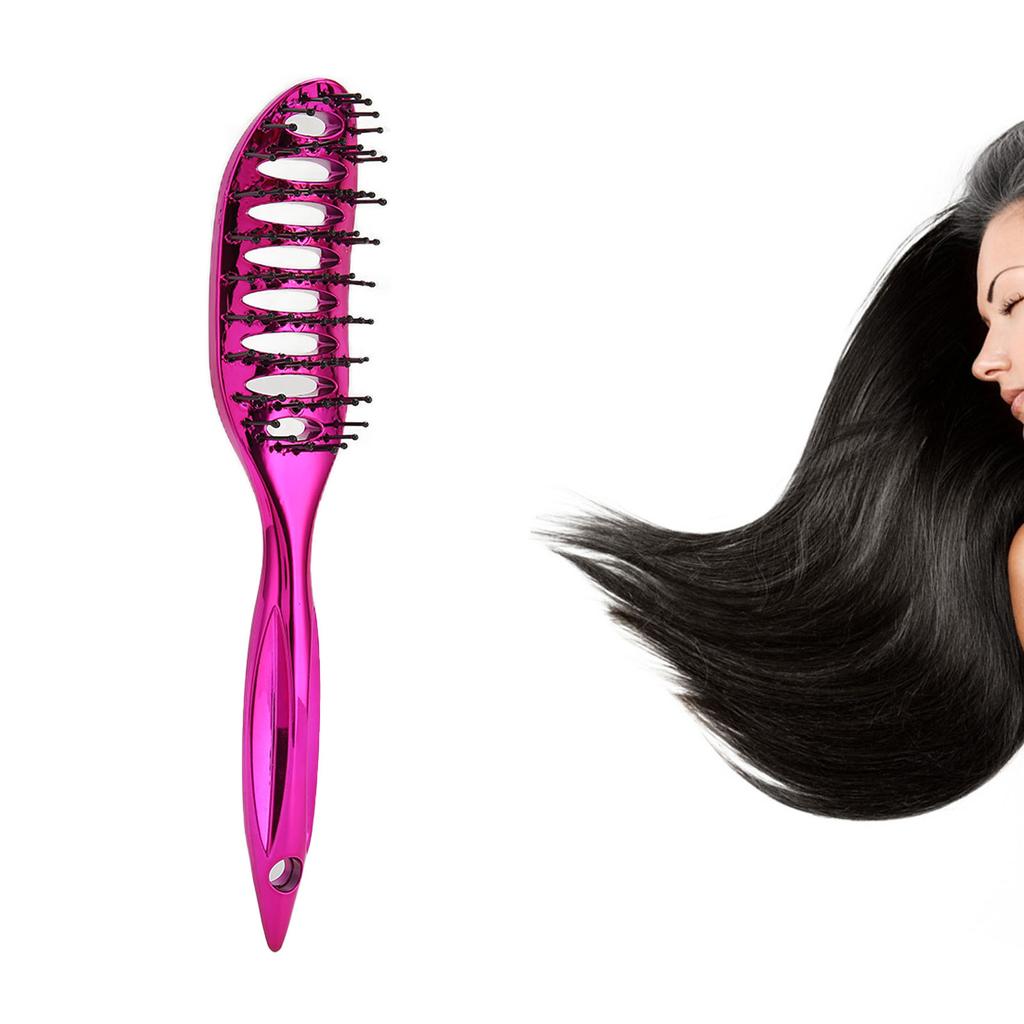 Hair Brush Small Curved Vent Comb Detangling Massage Hairbrush Ribs Comb for Tangled Hair