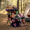 Personalized Custom Name Blanket - JoJo's Bizarre Adventure Print Design,Blanket for Sofa,Bed,Travel,Camping - Soft and Warm, Great Gift