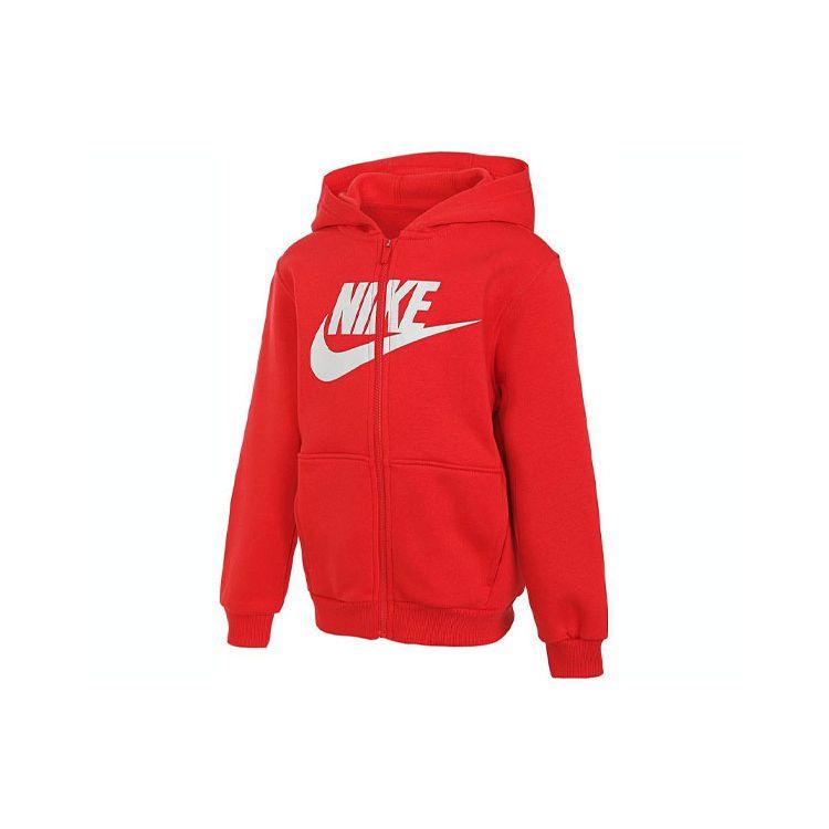 Nike Club Fleece Hoodie With Letter Logo Print Kids Hoodies Red FD2990657