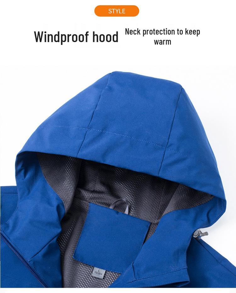 Men's Custom Windproof Waterproof Autumn Windbreaker with Logo Embroidery