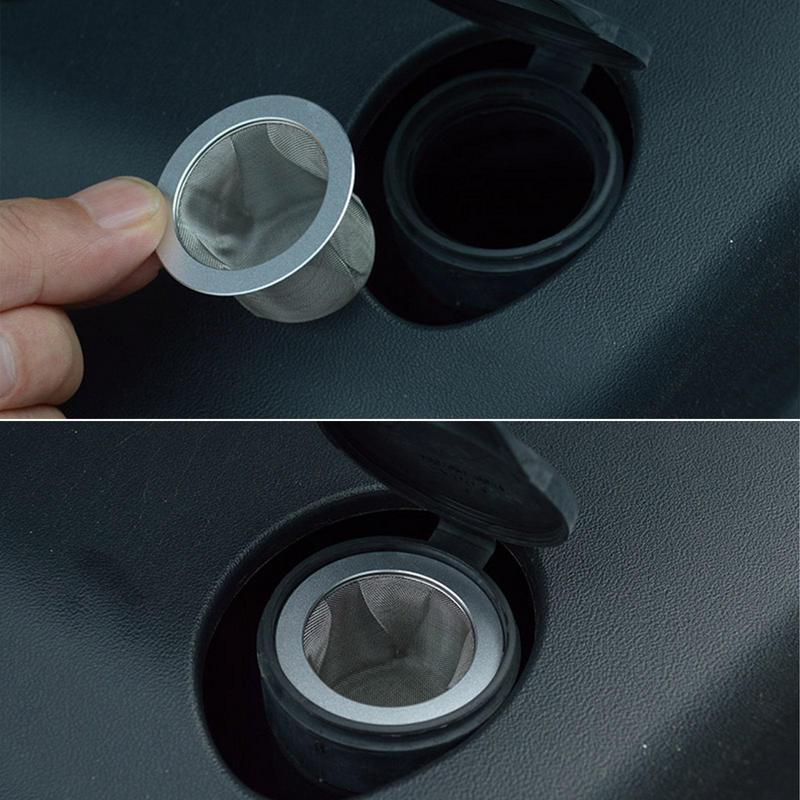 Stainless Steel Mesh Car Water Filter Screen Wiper Glass Water Filler Funnel For Tesla Model 3/Y Wiper Car Modified Accessories
