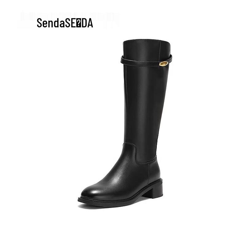 SENDA Women s Winter Chunky Heel Over-the-Knee Knight Boots ZTI12DG5 34
