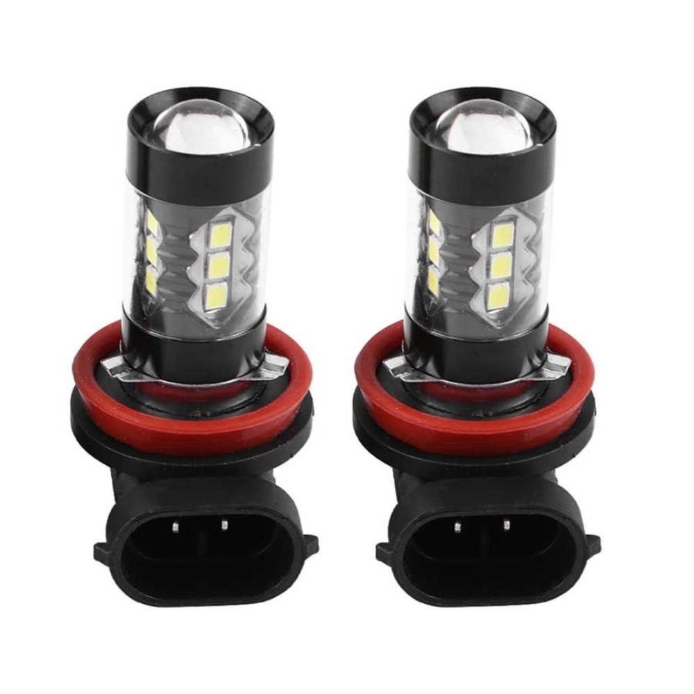2Pcs 12V-24V Daytime Running Lights H11 Compatibility Car LED Bulbs High Power LED Bulbs  For Cars