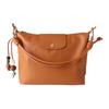 Le Pliage Xtra Logo Embossed Calfskin Shoulder Bag Medium Women Shoulder Bag Cashew-Brown 10189HGVM19