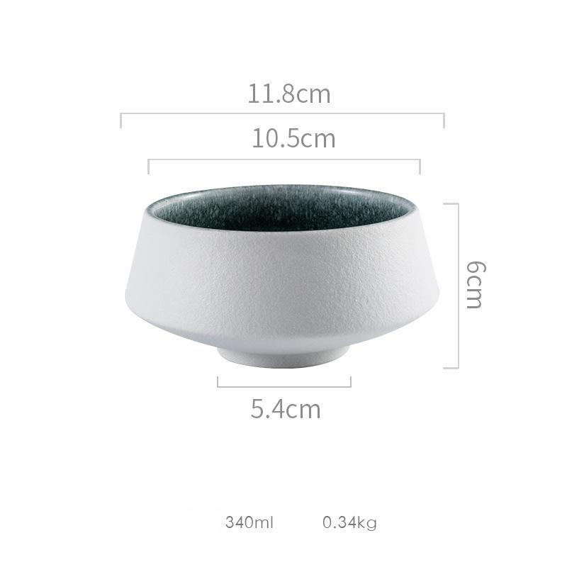 Kreatywna Miska Ceramiczna na Wysokiej Stopce Gruba Miska do Zupy Miska Deserowa Miski Sałatkowe Miski na Makaron Miseczki do Przekąsek Specjalna Zastawa Stołowa do Domu
