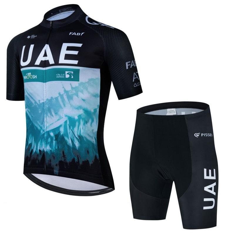 Bērnu riteņbraukšanas krekla komplekts UAE Team