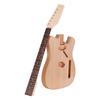 Unfinished Electric Guitar DIY Kit Mahogany Body Maple Wood Neck Rosewood Fingerboard
