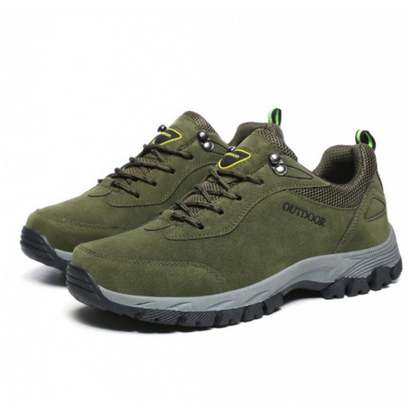 Store størrelser 39-48 49 50 klassiske HERRE semsket skinn utendørs sport fottursko myke komfortable trekking jakt taktiske sneakers
