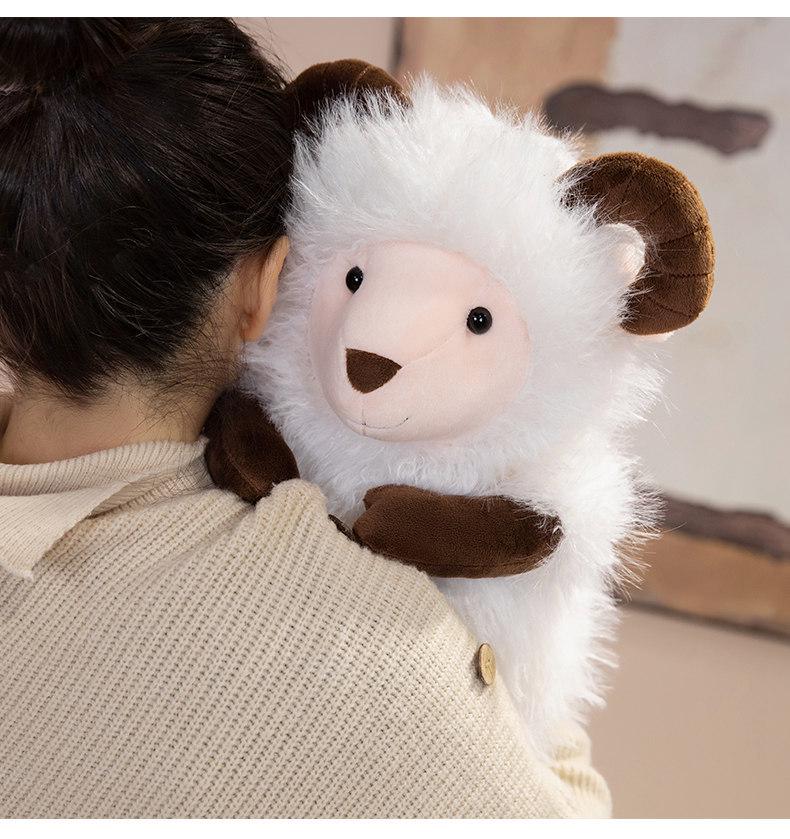 Year of the Sheep Meimei Plush Toy: Soft Sheep Doll Cushion for Kids